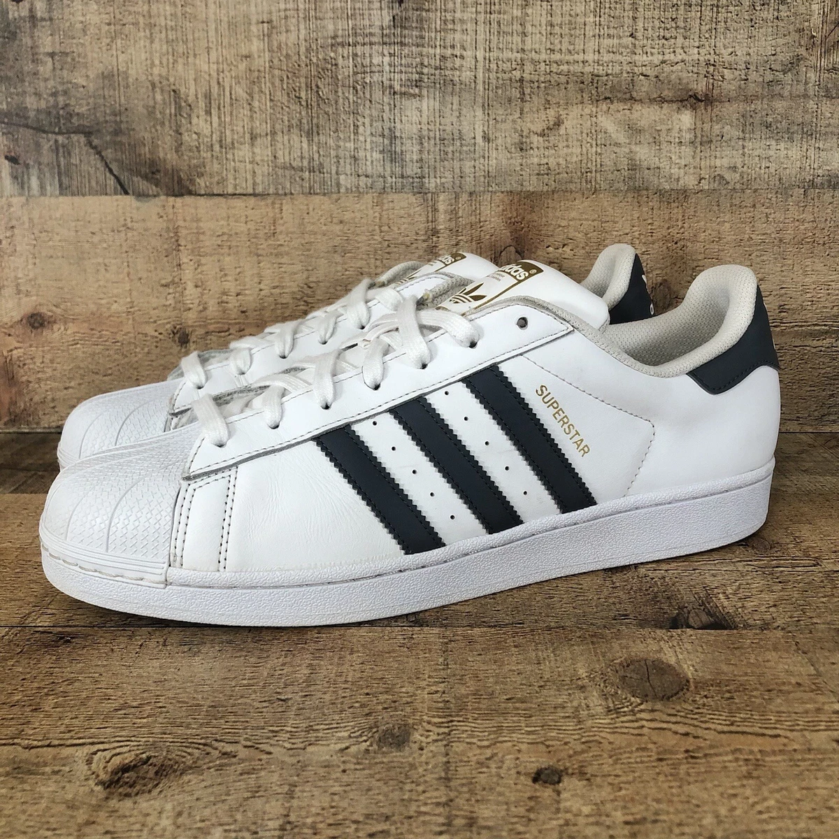 negro diapositiva Los invitados Adidas Originals Superstar White/Grey-Blue Onix BY3714 Men&#039;s Size 12 |  eBay