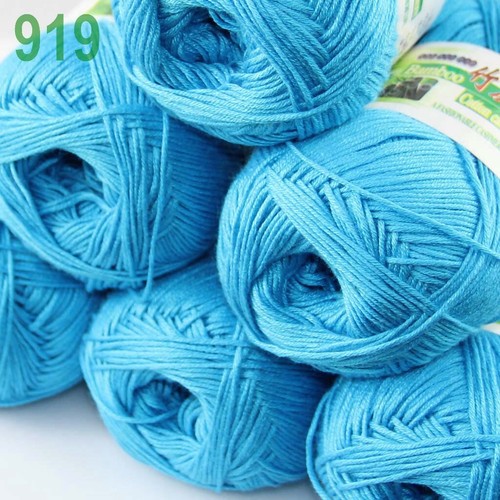 Sale Lot 1-9 Skeins x 50gr Soft Bamboo Cotton Baby Hand Knit Shawls Crochet Yarn - Picture 64 of 129