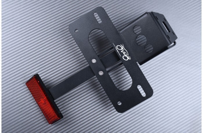 Support de plaque Kawasaki Z1000SX 2017-2019 noir avec réflecteur
