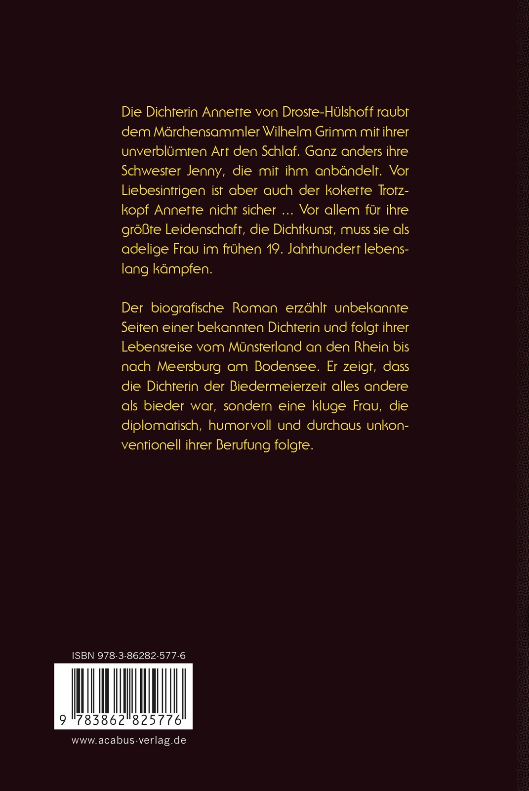 Thumbnail - Annette Von Droste-hülshoff. Grimms Albtraum Esther Grau