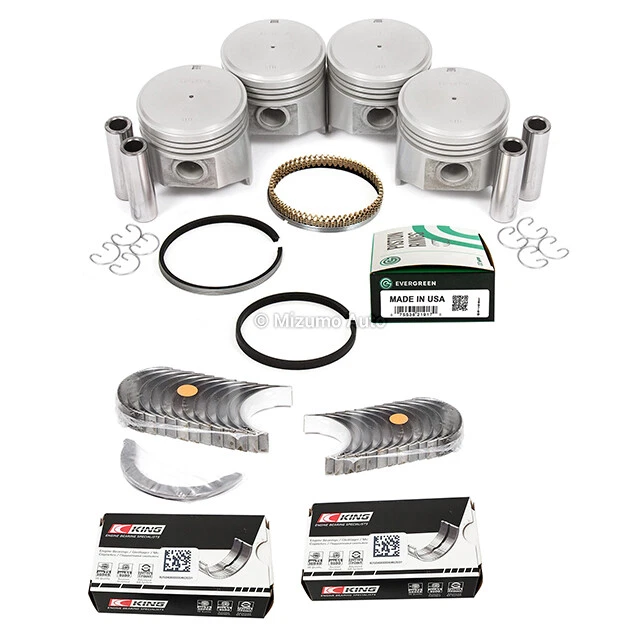 Full Gasket Set Pistons Bearings Fit 75-80 Toyota Celica Corona Pickup 2.2L 20R - Image 3 of 4