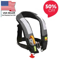 New Year Sale M-33 Manual Inflatable PFD Life jacket Vest Preserver 3M reflector