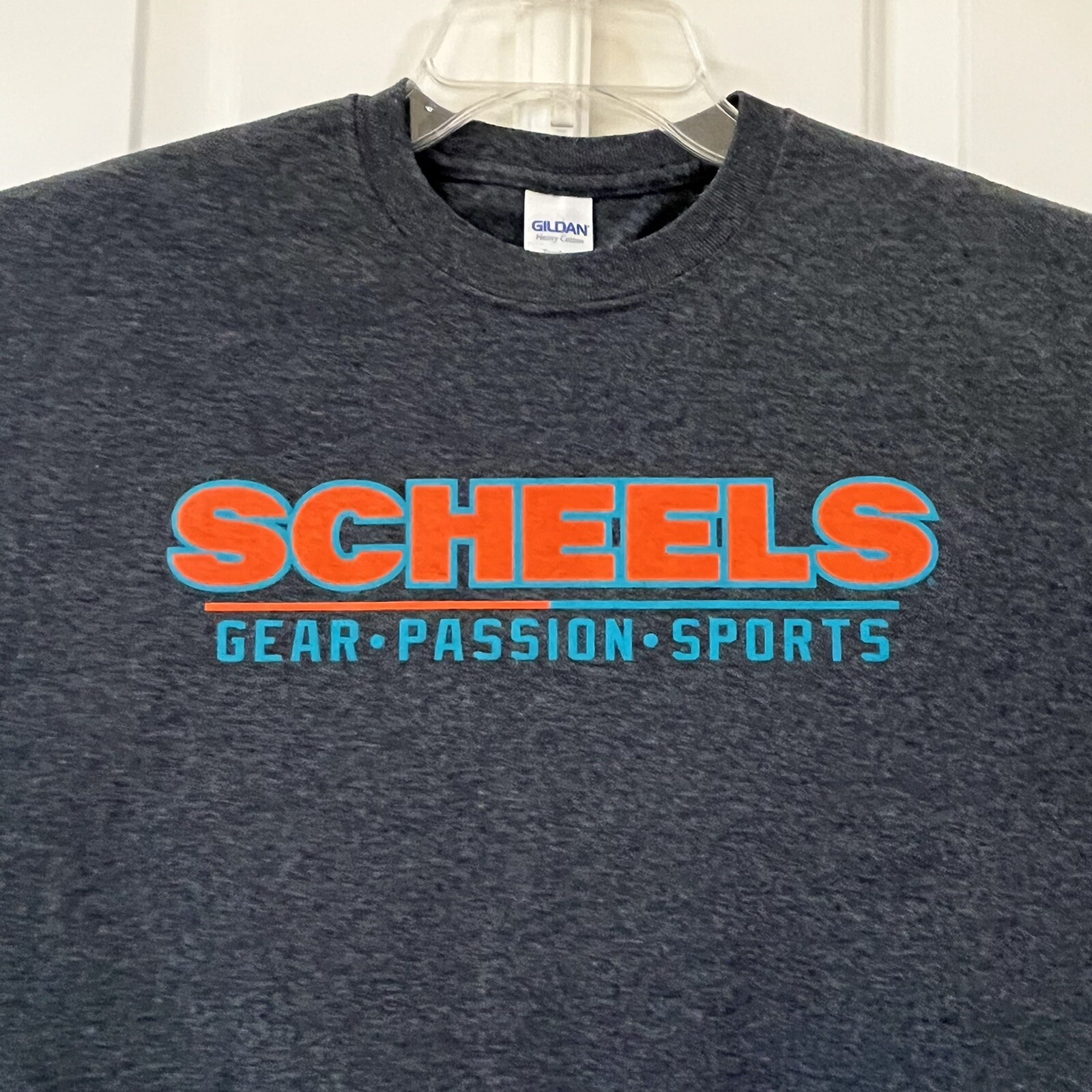 Scheels Gear Passion Sports Men T-Shirt Gray Short Sleeve Size Medium | Ebay