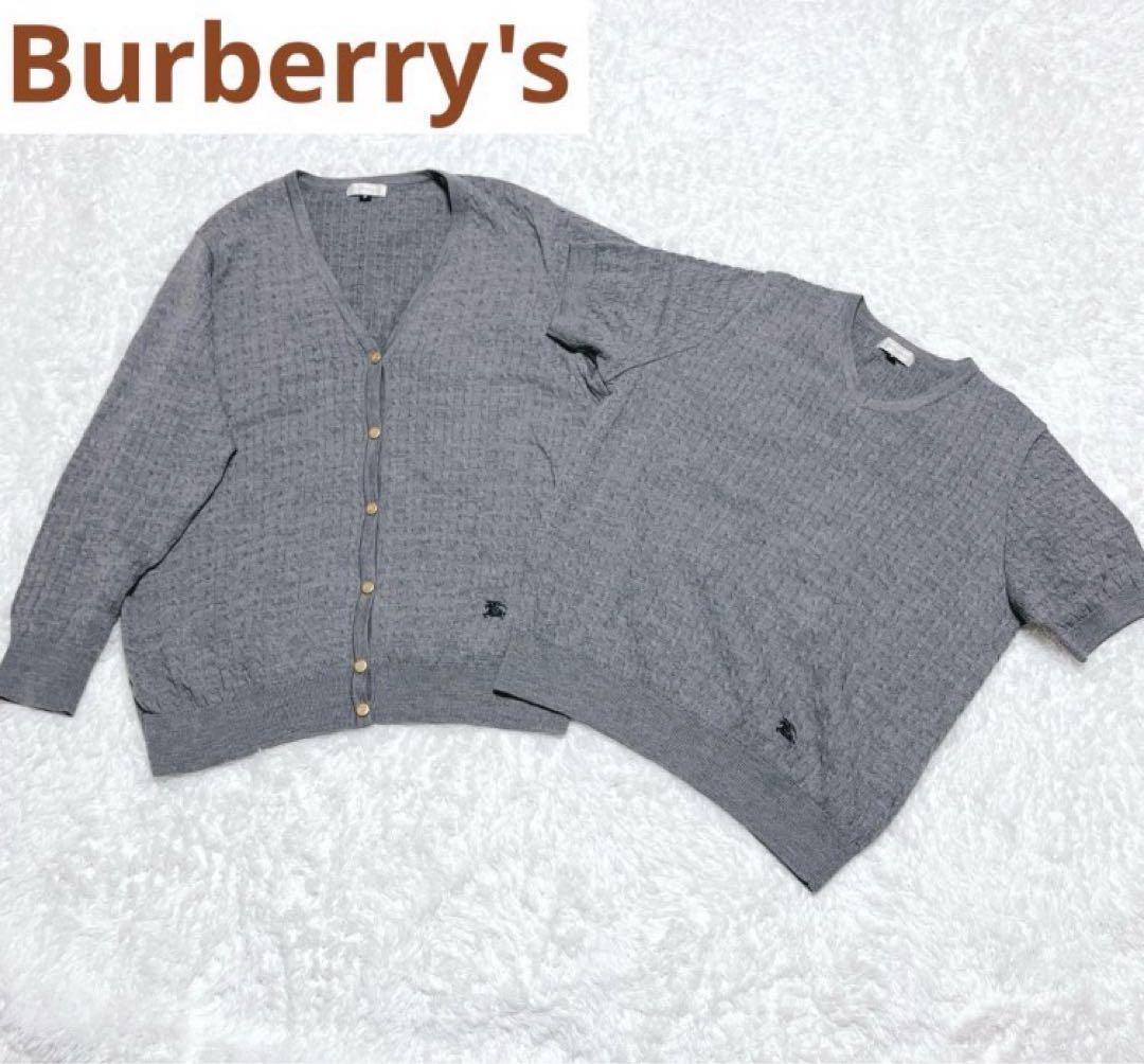 Ensemble Cable Knit Cardigan Top Set Gold Buttons Cashmere Blend Size L New