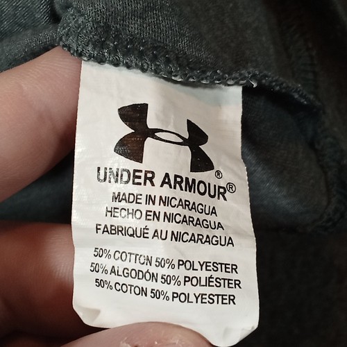 Under Armour Shirt Youth 5 Gray Bring Em Home Logo Heatgear Short Sleeve - Picture 7 of 12