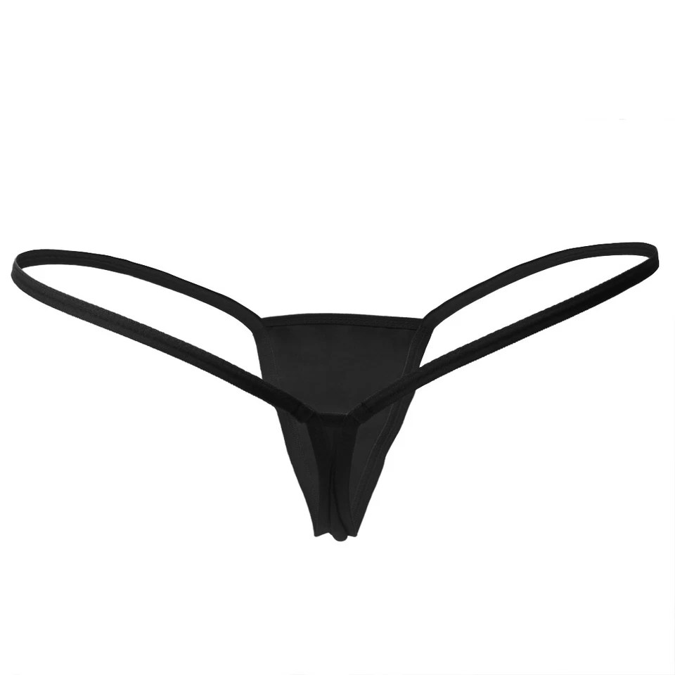 5 Pack Womens Sexy Mini G-String Micro Thongs Panties Plain Underwear Panty Lot - Image 4 of 4