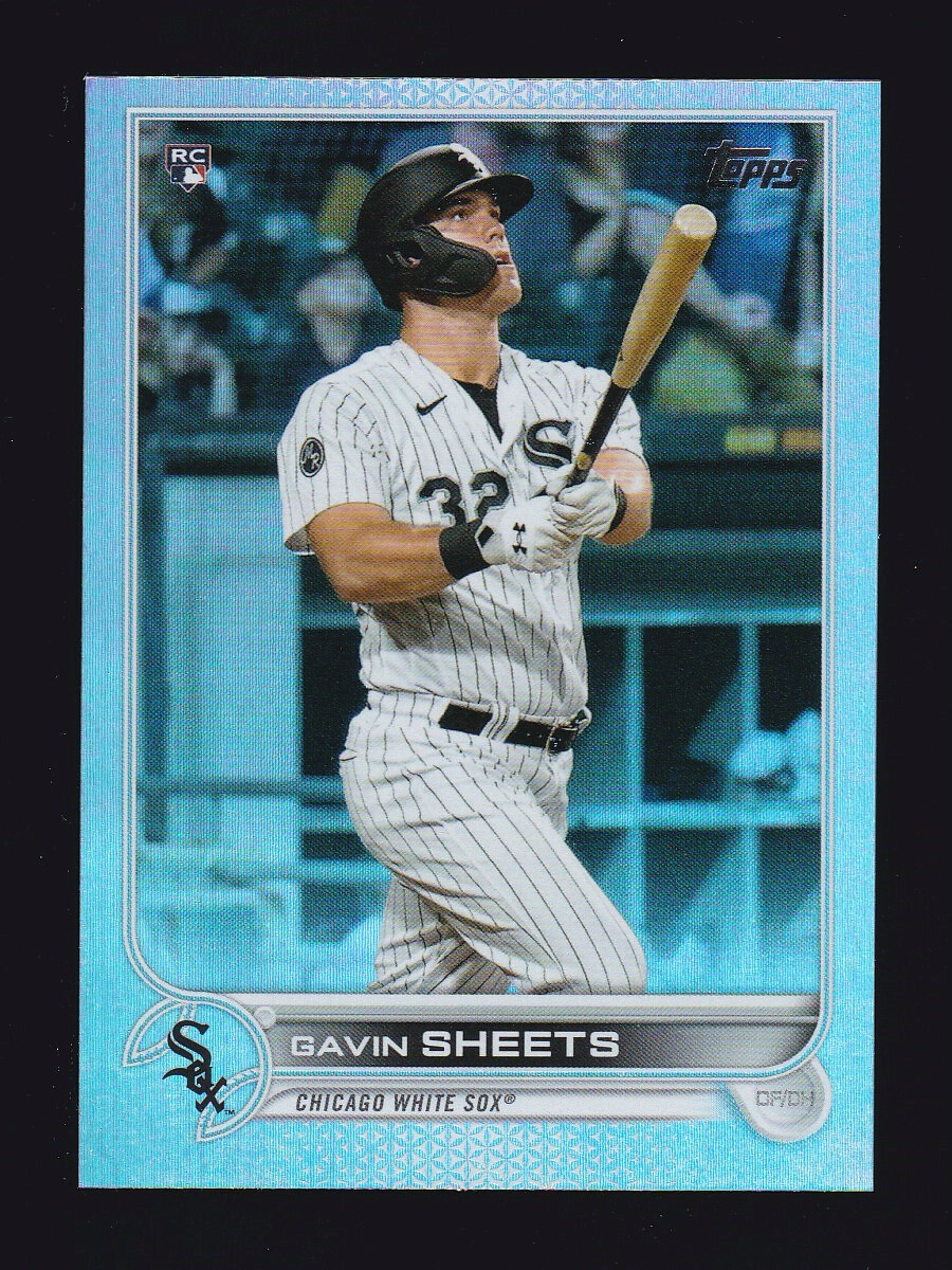 2022 Topps Series 1 #12 GAVIN SHEETS RC Chicago White Sox RAINBOW FOIL ROOKIE