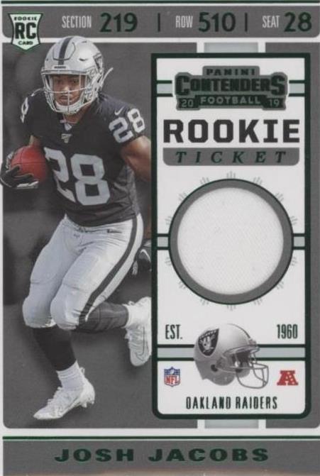 2019 Panini Contenders Josh Jacobs #RTSV-6 - 1 of 2
