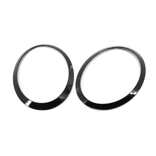 L + R Scheinwerfer Abdeckung Zierring Schwarz für MINI Cooper S F55 F56 F57 - Bild 3 von 9