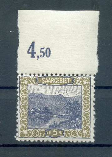 Saar 53 O R Oberrand ** MNH Mint (73446