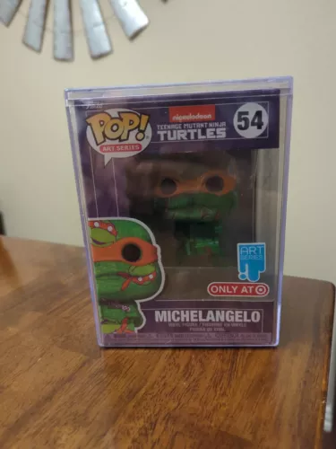 Funko Pop! Vinyl Michelangelo Art Series #54 Teenage Mutant Ninja Turtles InCase