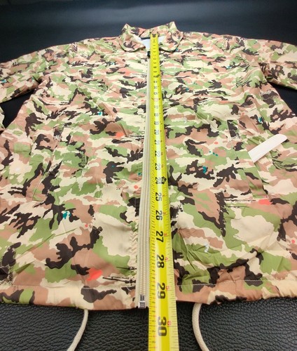 Mighty Healthy Men's Medium Multi-Color Green/Brown Camo Windbreaker Jacket - 第 7/8 張圖片