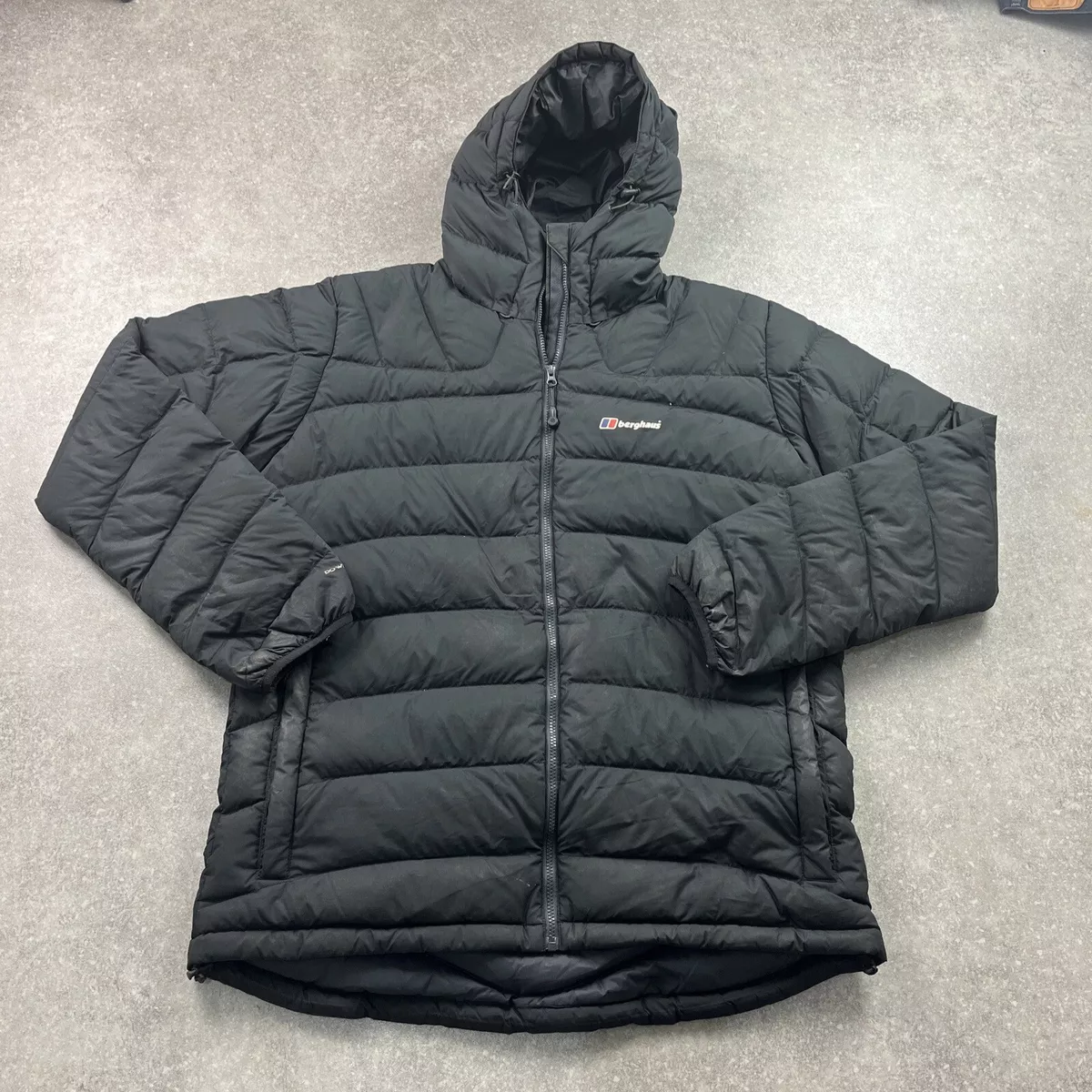 Mens Berghaus Black Puffer Feather Down Kendale Down600 Coat