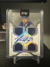 2014-15 UD The Cup Foundations Steven Stamkos Quad GU Jersey Auto Autograph /15