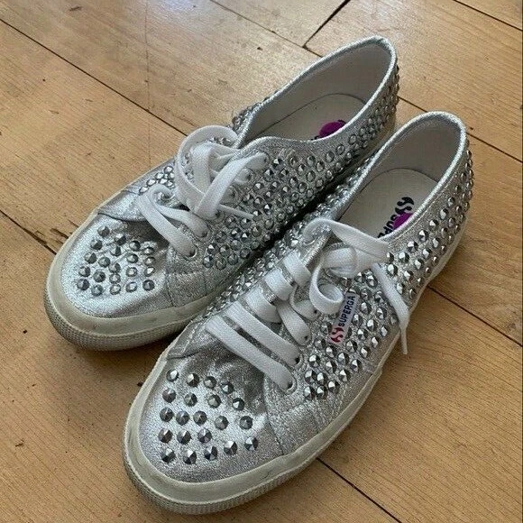 Superga studded clearance sneakers