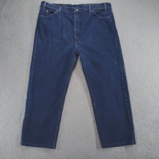 Vintage Levis 505 Jeans Orange Tab Men 44x29 90s Dark Blue Wash Straight Regular