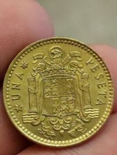 KM# 806 - 1 Pesetas UNA Juan Carlos I - Spain 1975 (77) Espana Kayihan coins T31