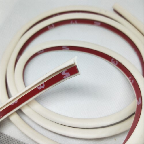 10M White Slant T Rubber Car Fender Bumper Side Skirt Gap Fill Seal Weatherstrip - Picture 10 of 16