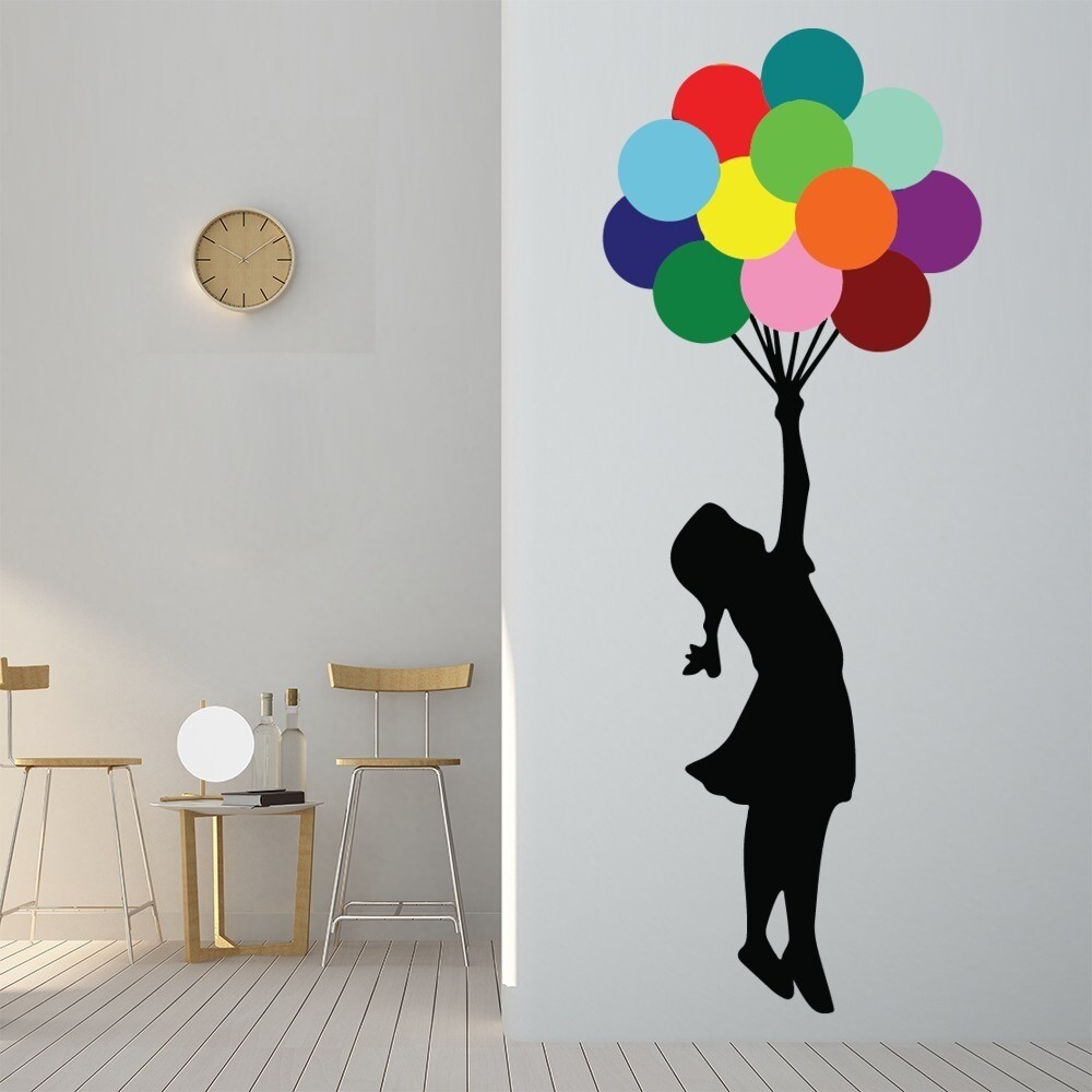 Wall Clock Flying Balloon カリモク BANKSY Wall Clock Flying Balloon カリモク BANKSY wall26 Framed