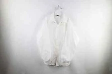 NOS Vintage 90s Streetwear Mens Size 3XL Blank Coach Coaches Jacket White USA