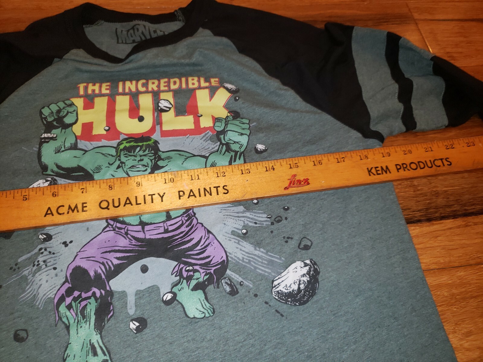 The Incredible Hulk Mens Sz M Marvel Comics 3/4 sleeve vintage print ...