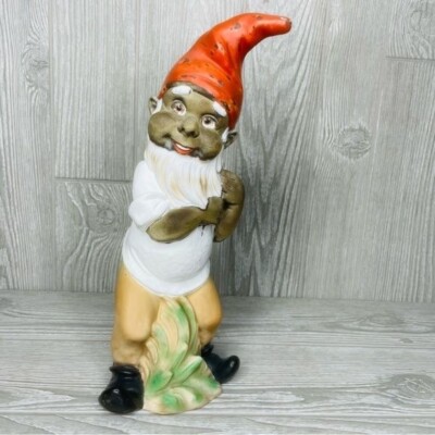 Vintage Heissner Gartenzwerg No 912 Garden Gnome statue figurine decoration