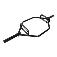 Strength Shop Heavy Duty Black Olympic Hex/Trap Bar - 1.4m (Deadlift, Shrugs)