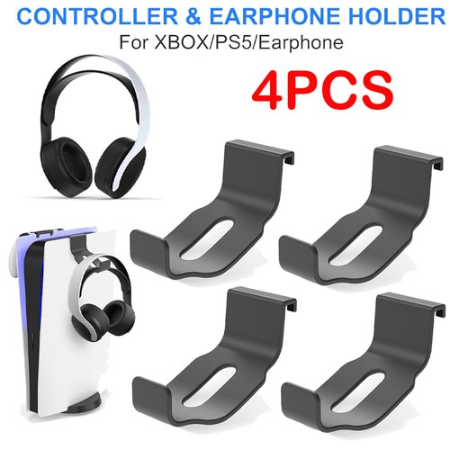 4 X Headphone+Controller Hanger Mount Stand Bracket Holder for PS5/Xbox Series X - Picture 3 of 6