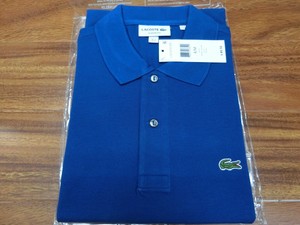lacoste electric blue polo