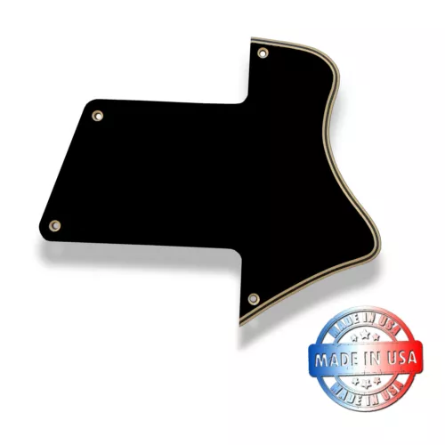 Wide Bevel 5 Ply Black/Cream Pickguard for 2015 Gibson Les Paul 100 Special DC