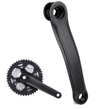 Aluminum Alloy Durable Left Bike Crank Replacement Black 170Mm