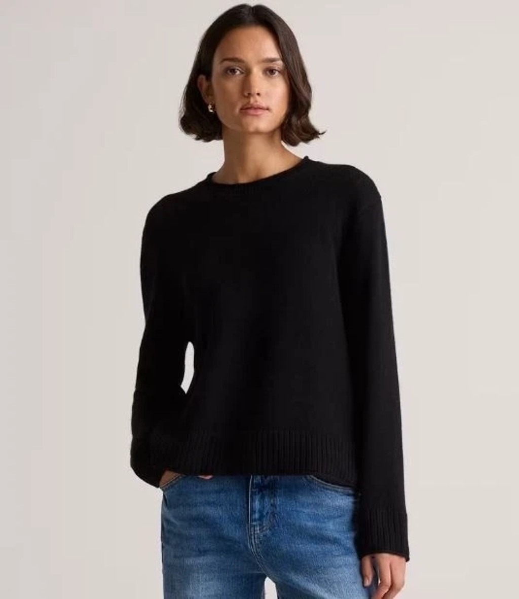 Quince Mongolian Cashmere Pullover Lightweight Sweater Size XS Stretch Soft