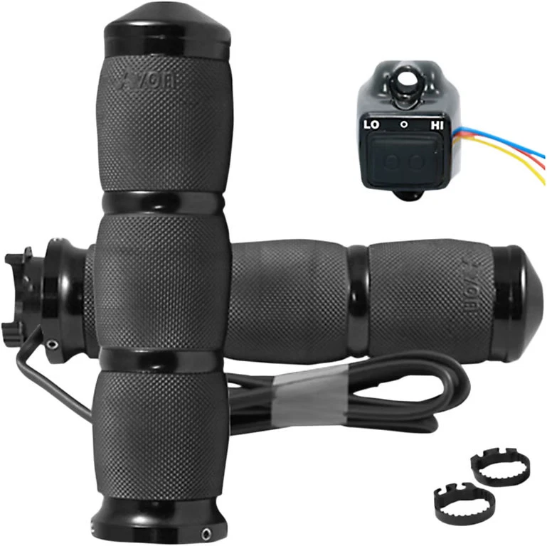 Empuñaduras térmicas con amortiguación de aire Avon - negras para moto de calle MT-AIR-90-AN-HT Foto 3 de 4