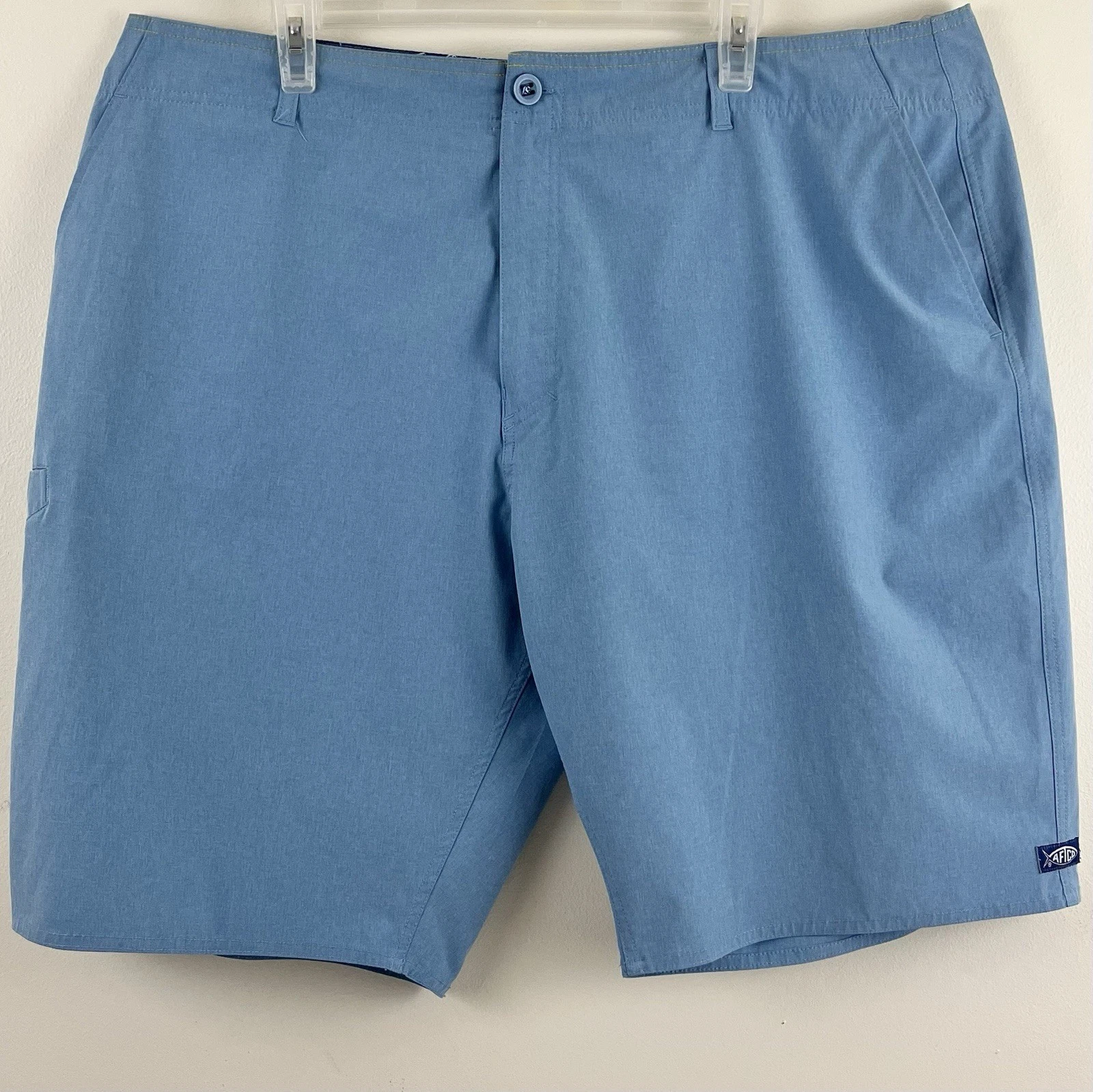 AFTCO AFTech Hybrid Fishing Board Shorts Mens 42 Blue Fish Beach Surf Boat
Opens in a new window or