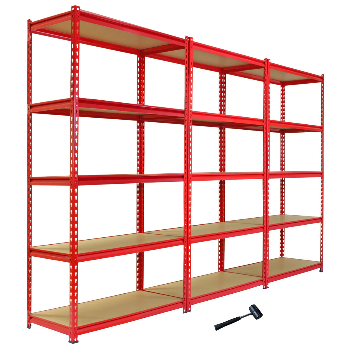Monster Racking - 3 Rayonnages Z-Rax Rouges 90cm x 183cm x 45cm
