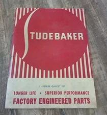 Vintage Studebaker Gasket Set Factory Engineered Parts Collectible Car Vehicle 