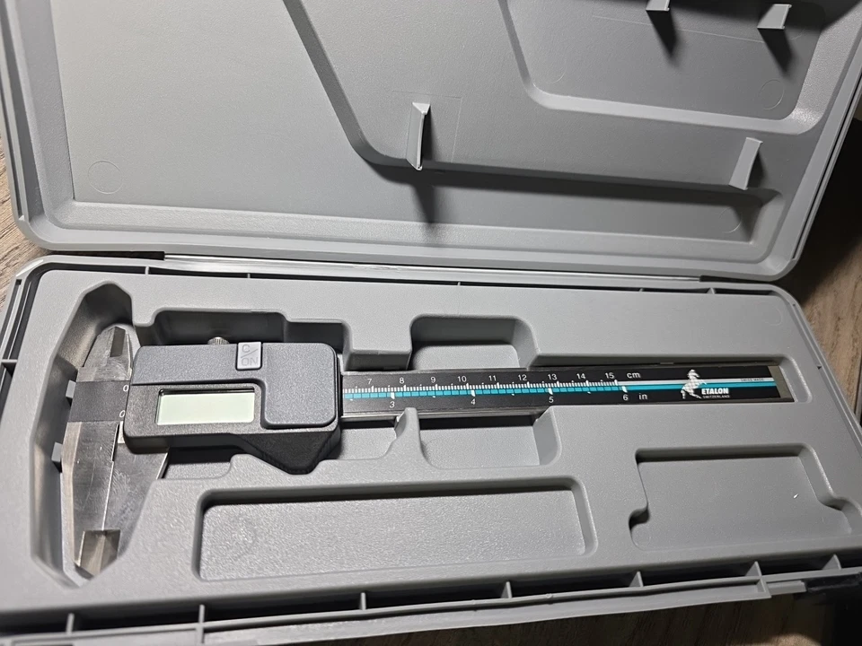 Vintage Digital SWISS Made ETALON 6” Caliper Standard US & Metric .0005" grad. - Image 4 of 4