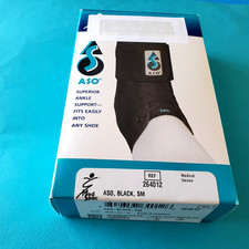 ASO ANKLE STABILIZER BRACE SUPPORT BLACK SMALL 264012 Fits Easily in Shoe