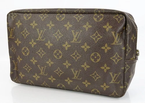 Authentic LOUIS VUITTON Trousse Toilette 28 Monogram Cosmetics Pouch #64806
