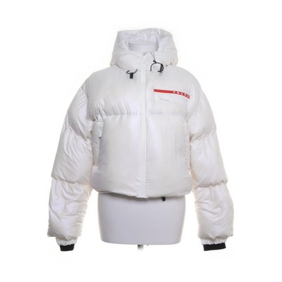 Prada Linea Rossa, Daunenjacke, Damen, Größe: 32, Weiß #Gko