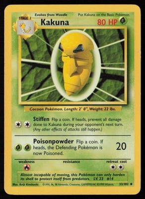 Base Set #033/102 Kakuna