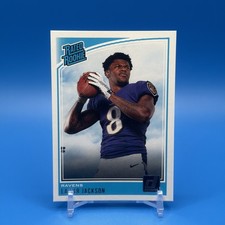 2018 Panini Donruss Rated Rookie Lamar Jackson Baltimore Ravens #317 NFL Card. rookie card picture