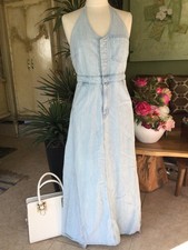 NWoT Universal Thread Goods coWomen Denim Maxy Dress Light Blue size 8