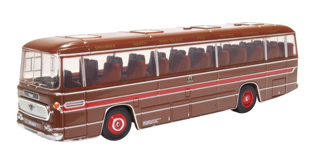 Autocar Duple Commander MKII Neath and Cardiff véhicule miniature Oxford Diecast échelle 1/76