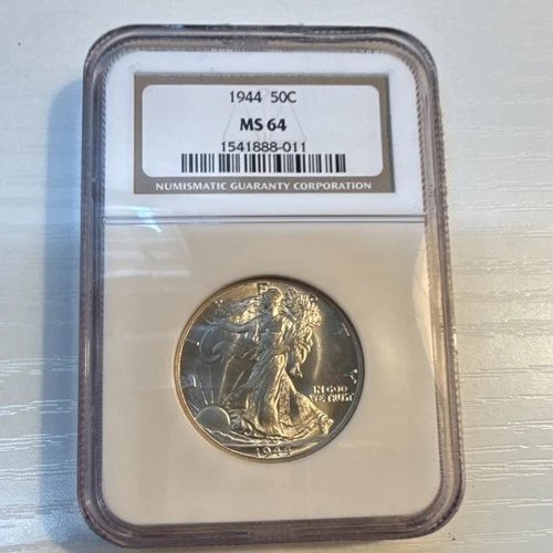 1944 Liberty Walking Half Dollar NGC MS 64 Silver Philadelphia 1541888-011