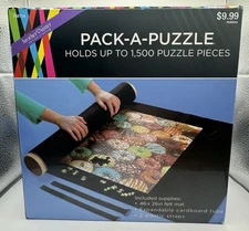 Pack a Puzzle Felt Mat Storage Up to 1500 Piece Puzzles Tube