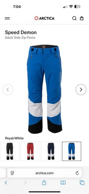 #ad Arctica Sped Demon Adult Side Zip Pant Men’s Medium Size $100.00