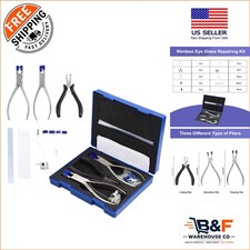 All-in-One Rimless Glasses Repair Kit with Comfortable Pliers for Easy Use