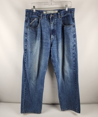 PACO Jeans Company Mens 34x29 Blue Y2K Vintage Baggy Denim