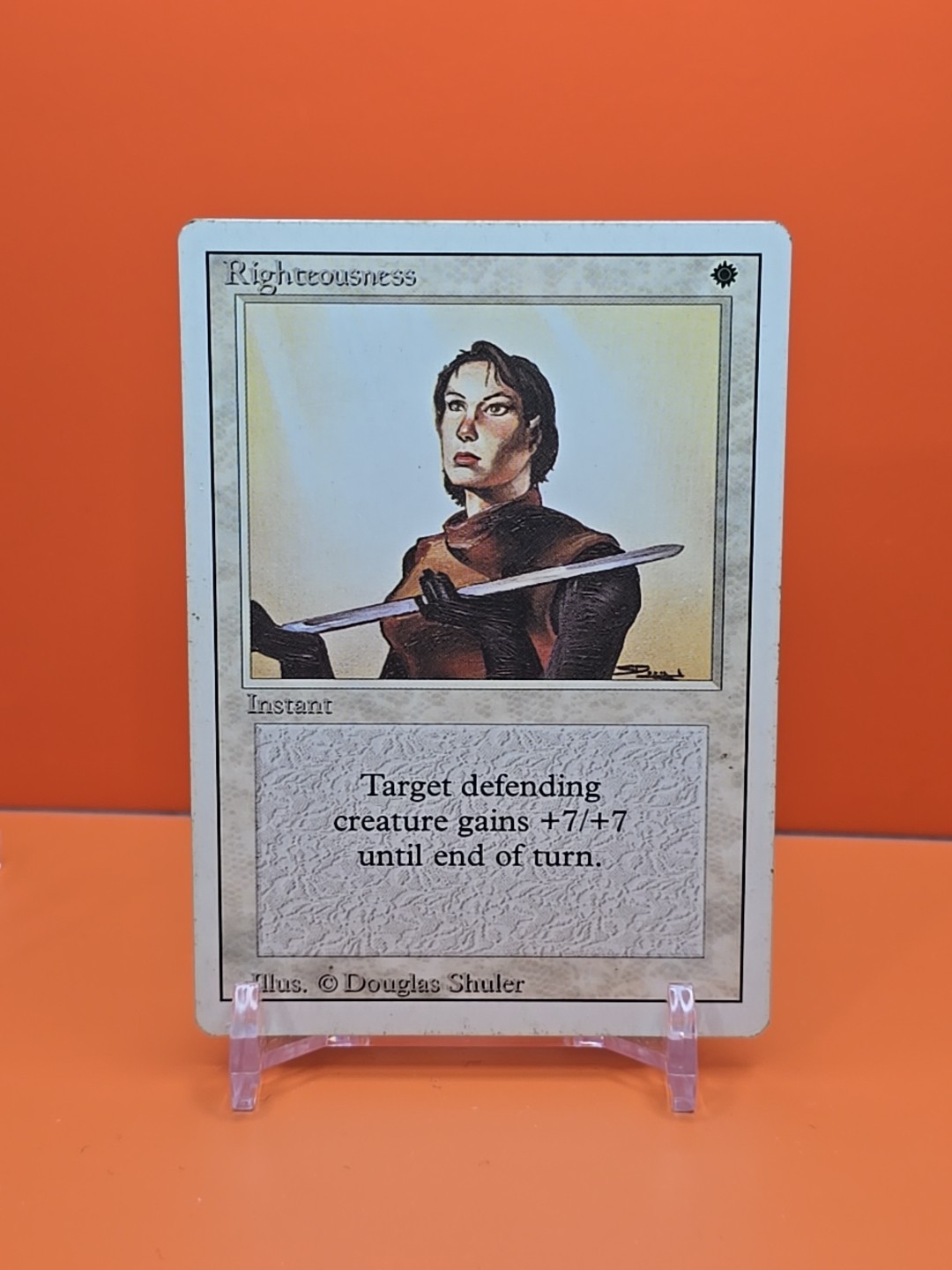⚪️⚪️⚪️ 1994 MAGIC THE GATHERING RIGHTEOUSNESS REVISED 3RD EDITION PLAYED ⚪️4
